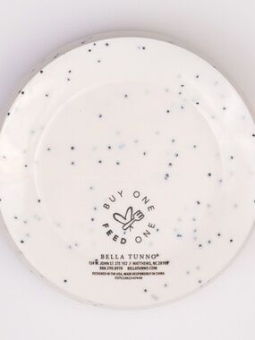 Bella Tunno Wonder Bowl White Black Speckle Pattern